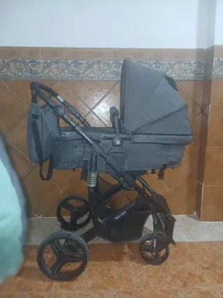 Carrito de bebé gris Beloved