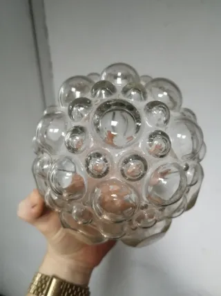 Tulipa Helena Tynell burbujas vidrio, años 60