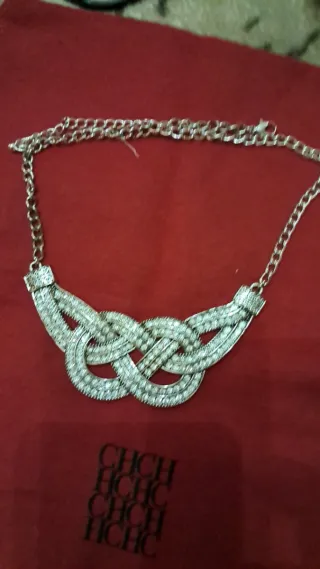 Collar estilo Swarovski plata
