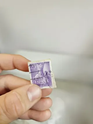 Sello España 25 cts Virgen del Pilar