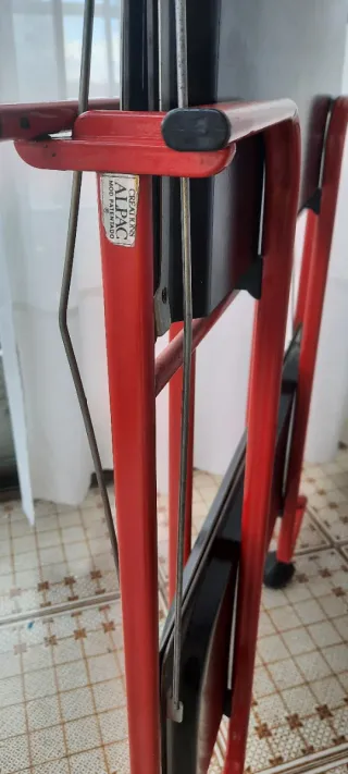 Carrito camarera plegable 2 bandejas metal