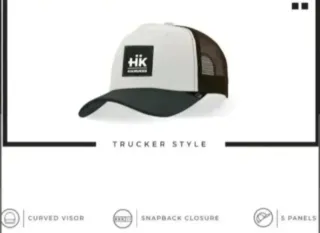 Gorra Hanukeii Negra y Blanca