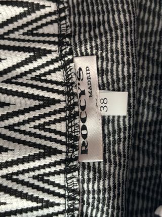 Falda Zigzag Blanco y Negro