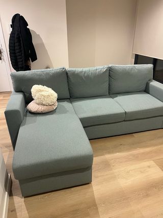 BÅRSLÖV Sofá cama 3 plazas con chaiselongue, Tibbl