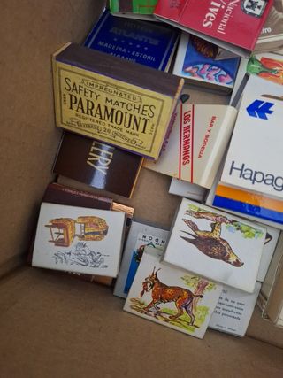 Collezione di Scatole di Zolfo Antiche Vintage