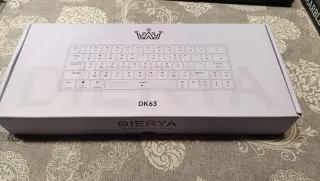 Teclado Dierya DK63 Negro mecánico en ingles