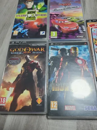 Lote 5 Videojuegos PSP: Ben 10, Cars, Ironman 2