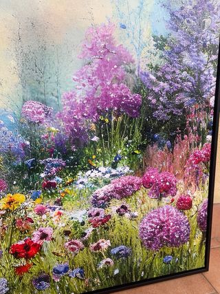 Quadro con cornice fiori