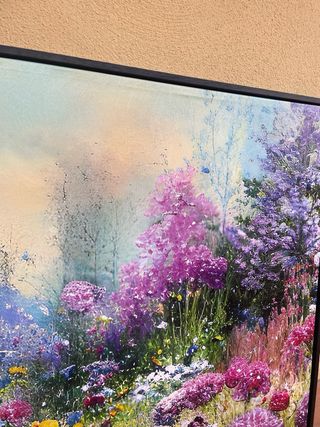 Quadro con cornice fiori