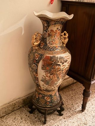 2 jarrones Chino Antiguo Años 60