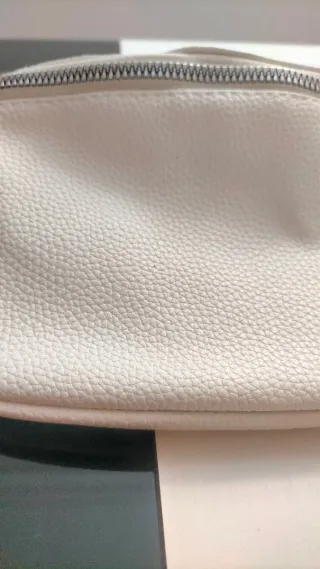 Bolso blanco piel sintética bandolera