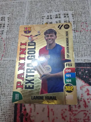 Cromo Panini Lamine Yamal Extra Gold 2024
