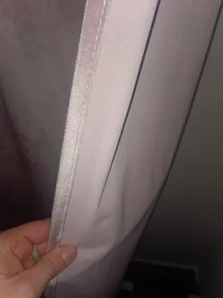 Cortinas terciopelo rosa pálido