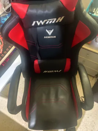 Silla Gaming IWMIH ARMOUR Negra/Roja