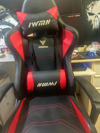 Silla Gaming IWMIH ARMOUR Negra/Roja
