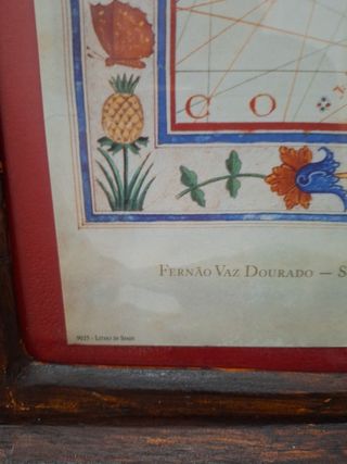 Cuadro Mapa Antiguo China Vintage