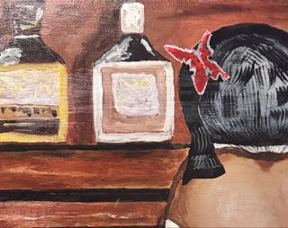 "Mujer en la barra esperando pasión"