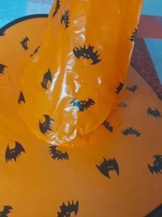 Sombrero Halloween Naranja Murciélagos