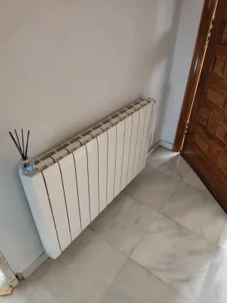 Radiadores Eléctricos Beige y Blanco