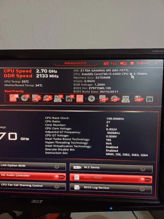 Placa Base MSI Z170A GAMING M5