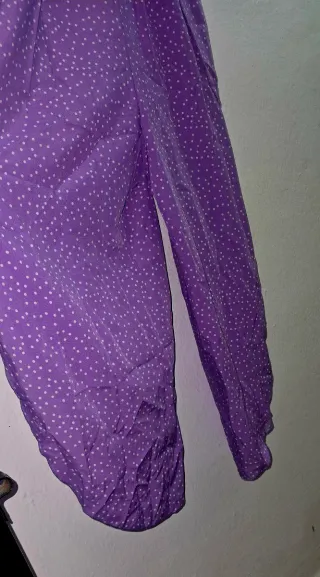 Mono largo verano morado lunares.