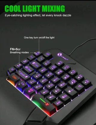 Teclado Gaming Retroiluminado RGB