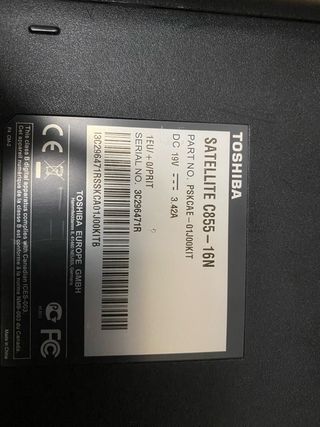 Toshiba Satellite C855 Negro