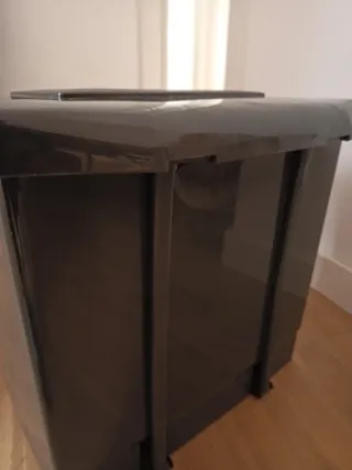 Cubo de basura PlasticForte negro