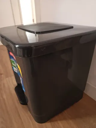 Cubo de basura PlasticForte negro