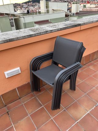 Sillas de exterior apilables