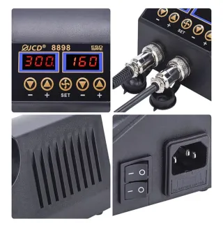 Estación Soldadura y Aire Caliente JCD 8898