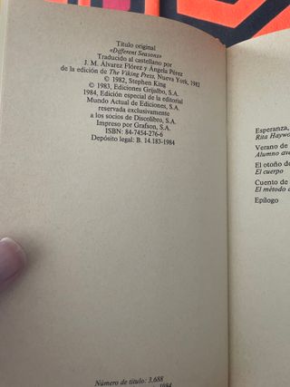 Verano de corrupción de Stephen King