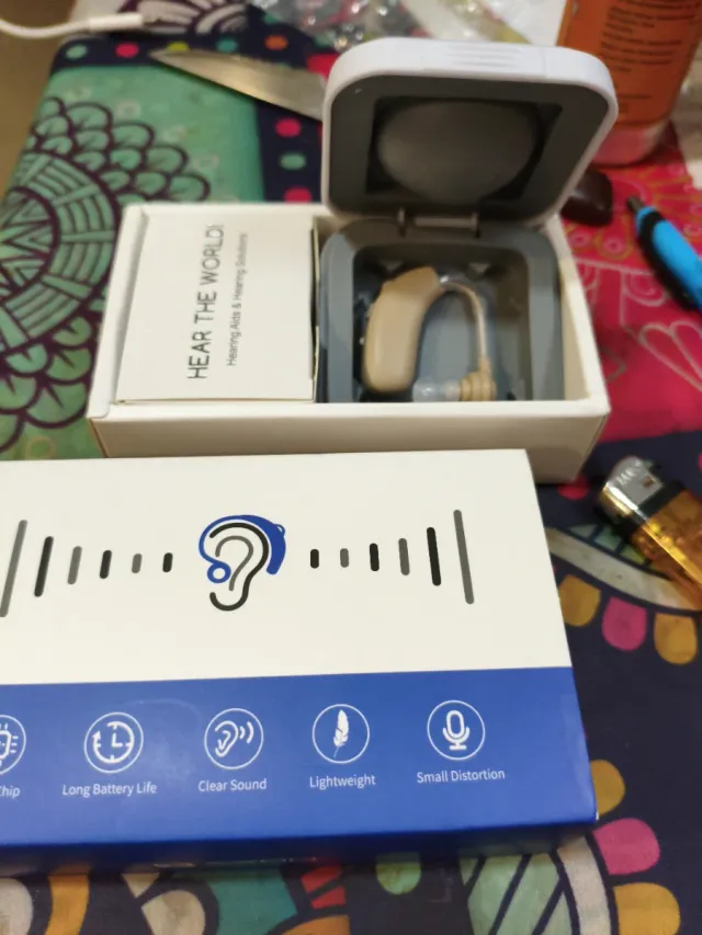 Amplificatore per orecchio ricaricabile nuovo