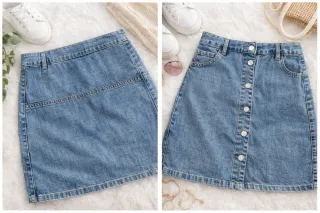 Falda vaquera corta