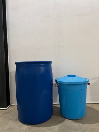 Set 2 Bidones con Grifo Azul