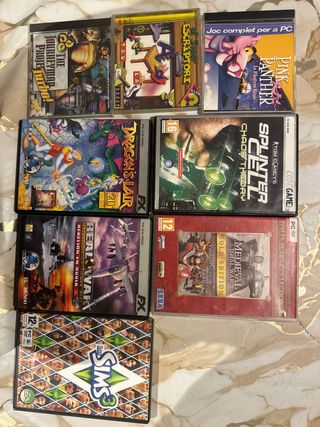 Lote Juegos PC: Splinter Cell, Dragon's Lair, Sims