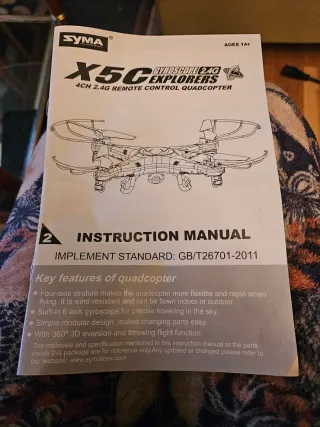 Dron Syma X5C Explorers 2.4G HD Cam