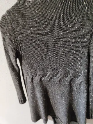 Chaqueta de lana jaspeada