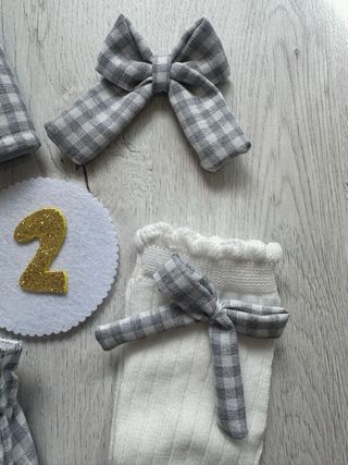 Conjunto Cumpleaños gris