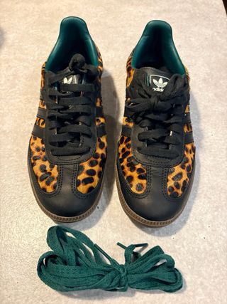 Adidas Samba Leopardo Negro Verde