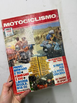 Lotto 7 Riviste MOTOCICLISMO Anno 1977 - Rare