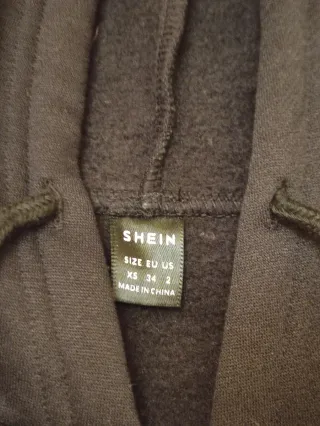 Sudadera Shein Negra Talla XS