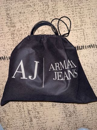 Borsa Armani Jeans verniciata blu