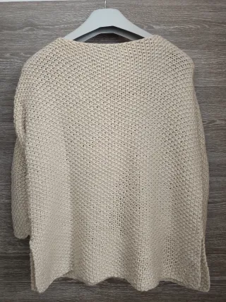 Jersey beige de punto