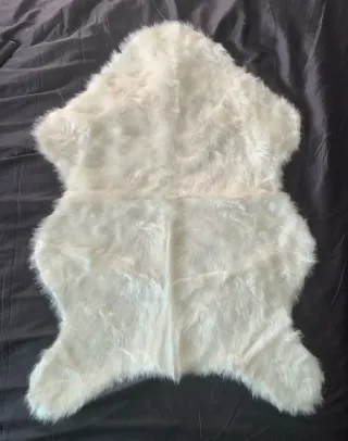 Alfombra Piel Oveja Blanca