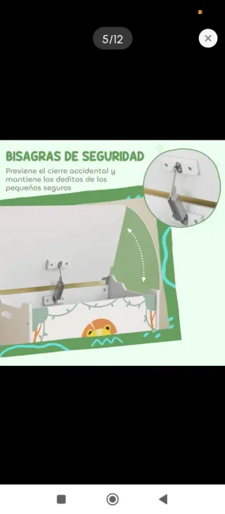 Baúl Infantil Decoración León Jungla