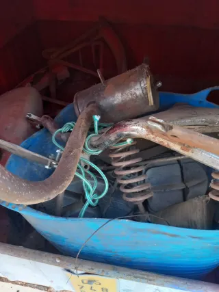 Motocarro Trike Azul y Marrón