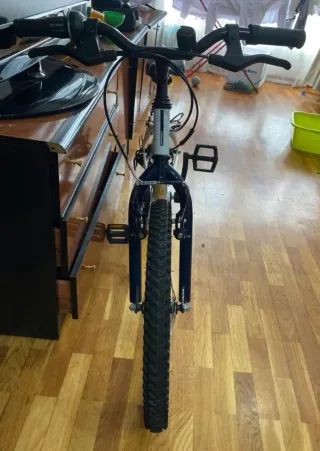 Bicicleta Infantil Rockrider Blanca y Azul