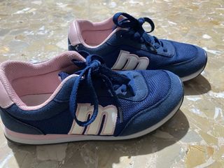 Zapatillas Mustang Azul y Rosa