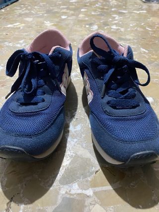 Zapatillas Mustang Azul y Rosa